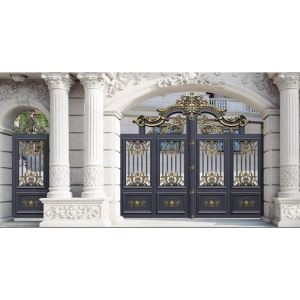 Dvostruka aluminijska umjetnička dvorišna vrata