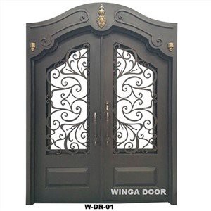 Arch Top Vanjska dvostruka vrata od kovanog željeza