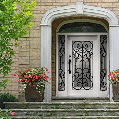 Čelična staklena vrata.